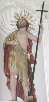 Johannes der Tufer (Antoniuskapelle in Oberau, Wildschnau, Foto: A. Prock)