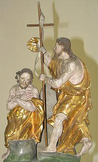Taufe Christ im Fluss Jordan durch Johannes dem Tufer (Pfarrkirche Ebbs, Foto: A. Prock)