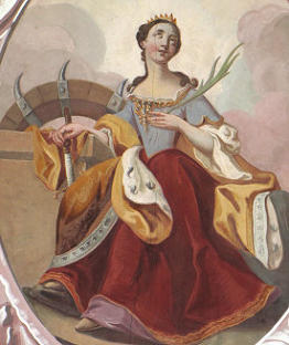 Hl. Katharina von Alexandria (Pfarrkirche Oberau, Wildschnau, Foto: A. Prock)