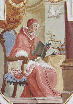 Hl. Papst Gregor der Groe  (Pfarrkirche Steeg-Hgerau, Foto: A. Prock)